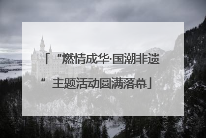 “燃情成华·国潮非遗”主题活动圆满落幕
