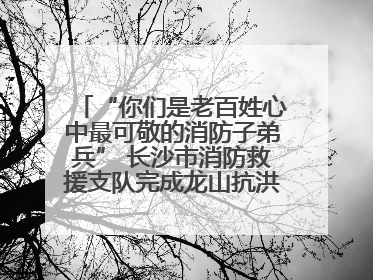 “你们是老百姓心中最可敬的消防子弟兵” 长沙市消防救援支队完成龙山抗洪使命归队