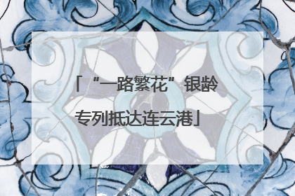 “一路繁花”银龄专列抵达连云港