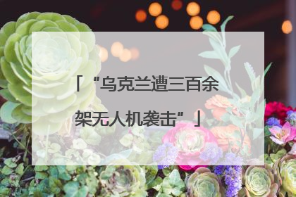 “乌克兰遭三百余架无人机袭击”