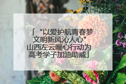 “以爱护航青春梦 文明新风沁人心”山西左云暖心行动为高考学子加油助威