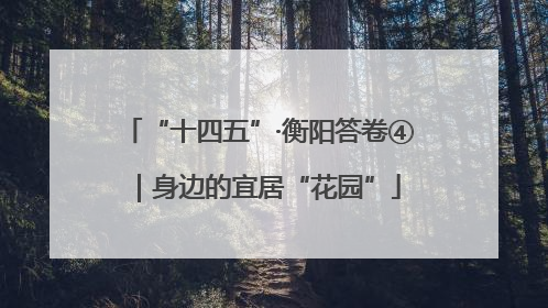 “十四五”·衡阳答卷④｜身边的宜居“花园”