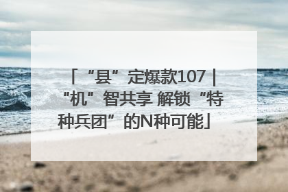 “县”定爆款107｜“机”智共享 解锁“特种兵团”的N种可能