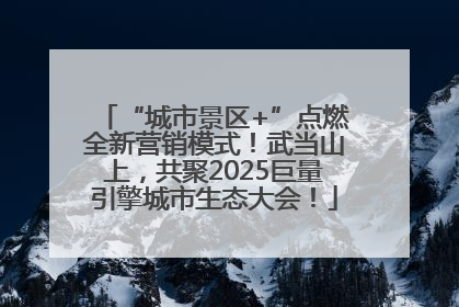 “城市景区+”点燃全新营销模式！武当山上，共聚2025巨量引擎城市生态大会！