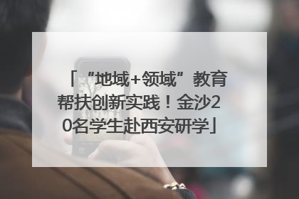 “地域+领域”教育帮扶创新实践！金沙20名学生赴西安研学