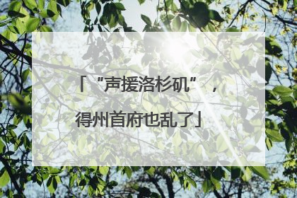 “声援洛杉矶”，得州首府也乱了