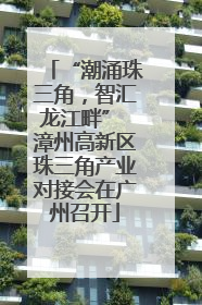 “潮涌珠三角，智汇龙江畔” 漳州高新区珠三角产业对接会在广州召开