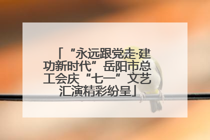 “永远跟党走·建功新时代”岳阳市总工会庆“七一”文艺汇演精彩纷呈