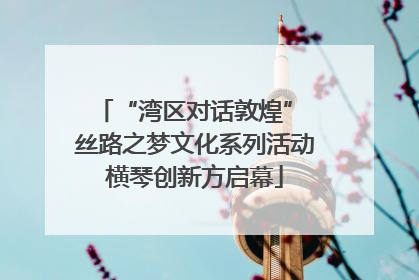 “湾区对话敦煌” 丝路之梦文化系列活动横琴创新方启幕