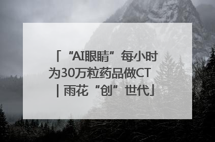 “AI眼睛”每小时为30万粒药品做CT｜雨花“创”世代