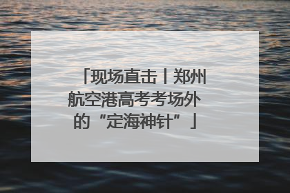 现场直击丨郑州航空港高考考场外的“定海神针”