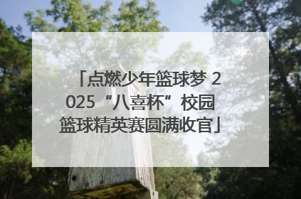 点燃少年篮球梦 2025“八喜杯”校园篮球精英赛圆满收官