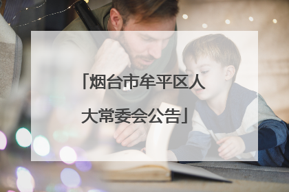 烟台市牟平区人大常委会公告