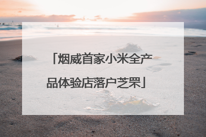 烟威首家小米全产品体验店落户芝罘