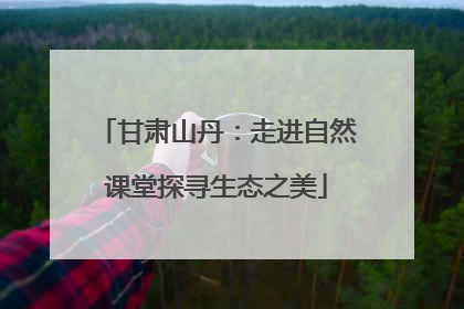 甘肃山丹：走进自然课堂探寻生态之美