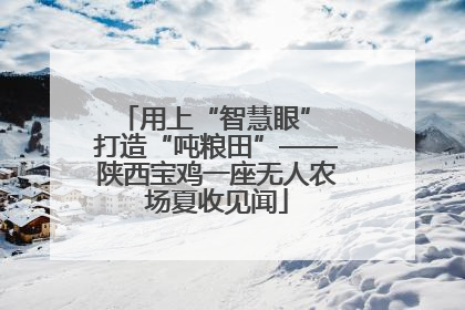 用上“智慧眼” 打造“吨粮田”——陕西宝鸡一座无人农场夏收见闻