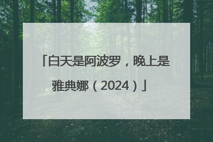 白天是阿波罗，晚上是雅典娜（2024）