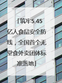 筑牢5.45亿人食品安全防线，全国首个无堂食外卖团体标准落地