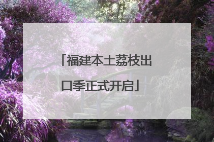 福建本土荔枝出口季正式开启