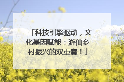 科技引擎驱动，文化基因赋能：游仙乡村振兴的双重奏！
