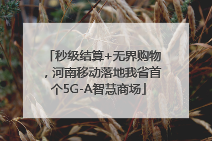 秒级结算+无界购物，河南移动落地我省首个5G-A智慧商场