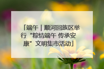 端午｜顺河回族区举行“粽情端午 传承安康”文明集市活动