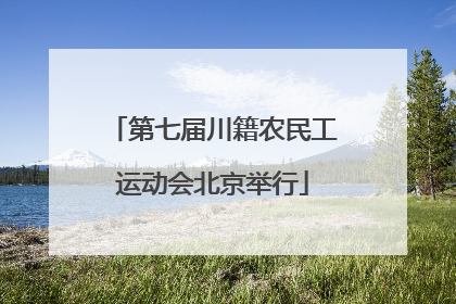 第七届川籍农民工运动会北京举行