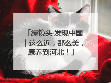 绿镜头·发现中国｜这么近，那么美，康养到河北！