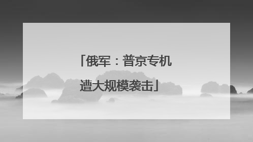 俄军：普京专机遭大规模袭击