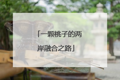 一颗桃子的两岸融合之路
