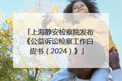 上海静安检察院发布《公益诉讼检察工作白皮书（2024）》