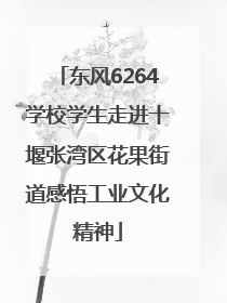 东风6264学校学生走进十堰张湾区花果街道感悟工业文化精神