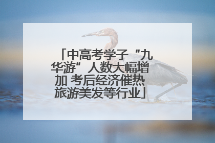 中高考学子“九华游”人数大幅增加 考后经济催热旅游美发等行业