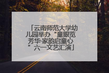 云南师范大学幼儿园举办“童眼览芳华·家韵启童心”六一文艺汇演