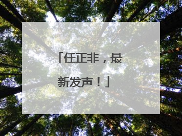 任正非，最新发声！
