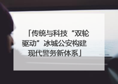 传统与科技“双轮驱动”冰城公安构建现代警务新体系