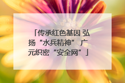 传承红色基因 弘扬“水兵精神” 广元织密“安全网”