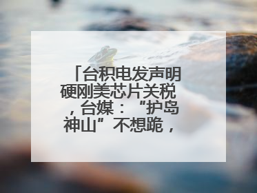 台积电发声明硬刚美芯片关税，台媒：“护岛神山”不想跪，赖当局呢？