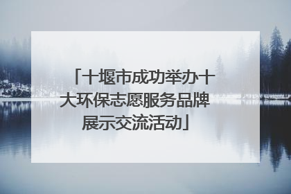 十堰市成功举办十大环保志愿服务品牌展示交流活动