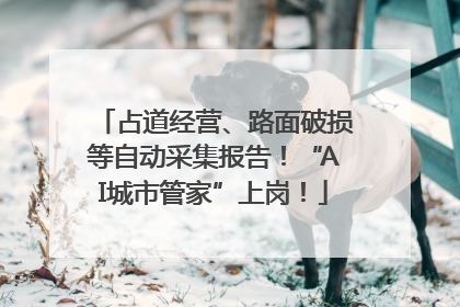 占道经营、路面破损等自动采集报告！“AI城市管家”上岗！