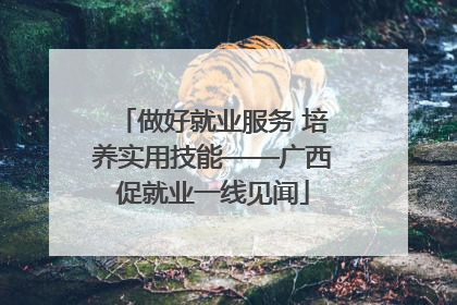 做好就业服务 培养实用技能——广西促就业一线见闻