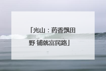 光山：药香飘田野 铺就富民路