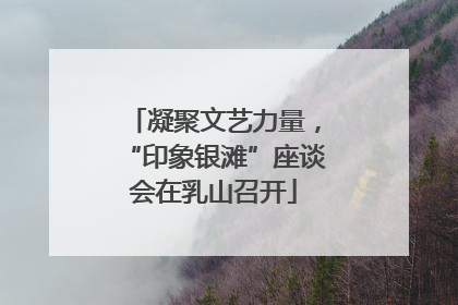 凝聚文艺力量，“印象银滩”座谈会在乳山召开