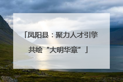 凤阳县：聚力人才引擎 共绘“大明华章”