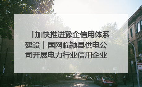 加快推进豫企信用体系建设｜国网临颍县供电公司开展电力行业信用企业现场咨询访谈工作