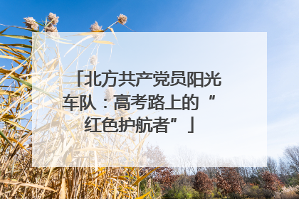 北方共产党员阳光车队：高考路上的“红色护航者”
