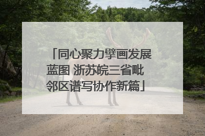 同心聚力擘画发展蓝图 浙苏皖三省毗邻区谱写协作新篇