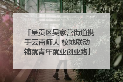 呈贡区吴家营街道携手云南师大 校地联动铺就青年就业创业路