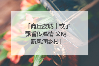 商丘虞城丨饺子飘香传温情 文明新风润乡村