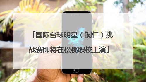 国际台球明星（铜仁）挑战赛即将在松桃职校上演